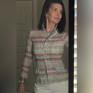 Alberto Makali Multicolor Knit Blazer